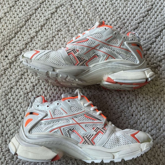 Balenciaga 3xl Trainer Runner Fluo Orange Men’s Sneaker - Picture 2 of 10